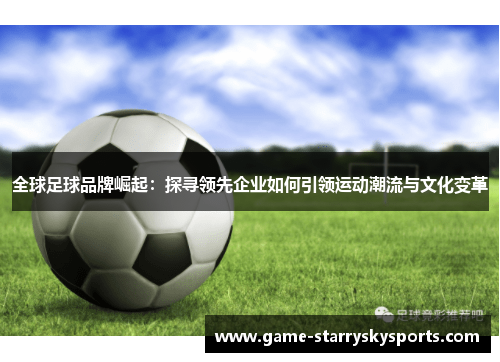 全球足球品牌崛起：探寻领先企业如何引领运动潮流与文化变革