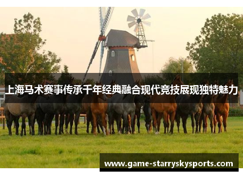 上海马术赛事传承千年经典融合现代竞技展现独特魅力