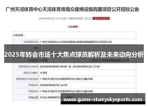 2025年转会市场十大焦点球员解析及未来动向分析